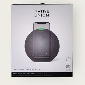 Native Union Dock Wireless Charger – Dark Grey – NWT